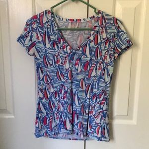 Lilly Pulitzer Red Right Return tshirt